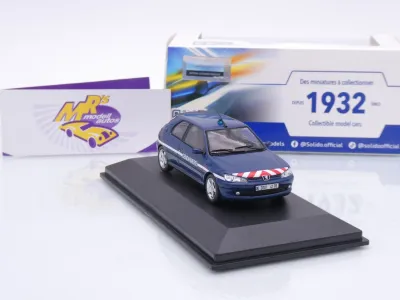 Preview: Solido S4311407 # Peugeot 306 S16 167PS Baujahr 1998 " Gendarmerie France " 1:43