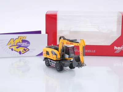 Preview: Herpa 318617 # Liebherr Mobilbagger A920 Litronic gelb " Max Bögl " 1:87