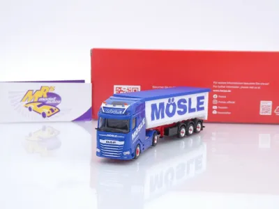 Herpa 320153 # DAF XG+ Stahlmulden-Sattelzug " Spedition Mösle " 1:87