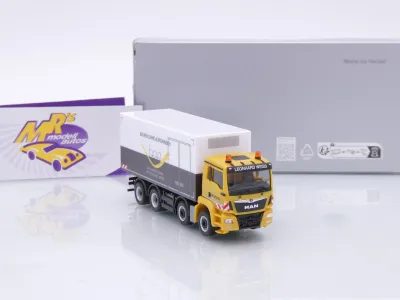 Preview: Herpa 953655 # MAN TGS M 4-achs Koffer-LKW " Leonhard Weiss / b.o.a " 1:87