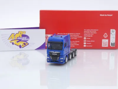Herpa 316965-003 # MAN TGX GX 4-achs Schwerlastzugmaschine " Enzianblau " 1:87