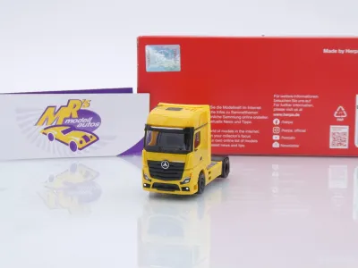Herpa 317948-002 # Mercedes-Benz Actros L 18 2-achs Zugmaschine " gelb " 1:87