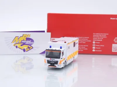 Herpa 098809 # MAN TGL CC Koffer-LKW Einsatzwagen " Malteser München 112 " 1:87
