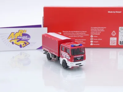 Preview: Herpa 098847 # MAN TGA M Mehrzweckgerätewagen (MzGW) " Feuerwehr Bremen " 1:87