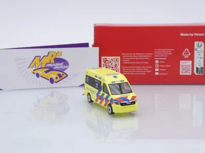 Preview: Herpa 098694 # MAN TGE Kasten HD " Ambulance 15-143 - Niederlande " 1:87