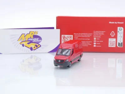 Herpa 093811-002 # Mercedes-Benz Sprinter '18 Kasten HD " rot " 1:87