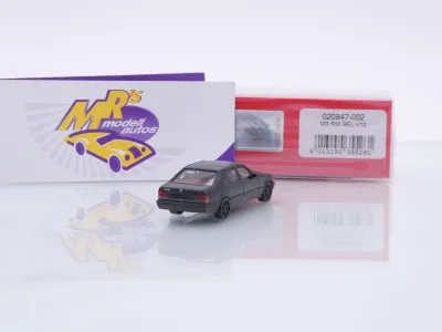 Preview: Herpa 020947-002 # Mercedes-Benz 600 SEL V12 Brabus Felgen 1991 " schwarz " 1:87