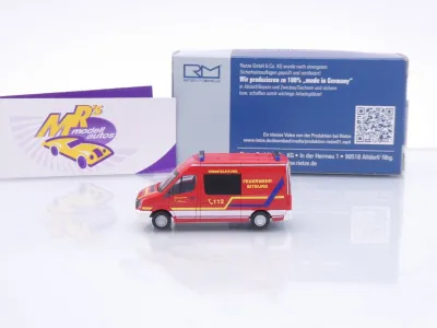 Preview: Rietze 53141 # Volkswagen VW Crafter Bus " Feuerwehr Bitburg 112 " 1:87