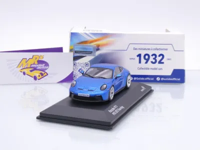 Solido S4316504 # Porsche 911 (992) GT3 Touring Baujahr 2023 " blaumetallic " 1:43