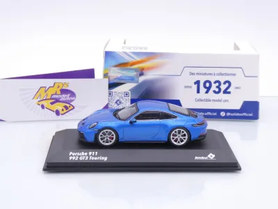 Preview: Solido S4316504 # Porsche 911 (992) GT3 Touring Baujahr 2023 " blaumetallic " 1:43