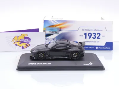 Preview: Solido S4315104 # Pandem Toyota GR86 Baujahr 2022 " schwarzmetallic " 1:43
