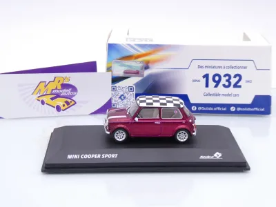 Preview: Solido S4316604 # Mini Cooper Sport Baujahr 1997 " lilametallic " 1:43