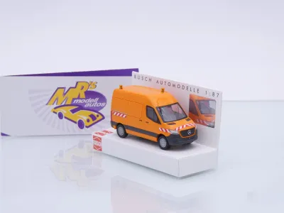 Busch 54008 # Mercedes-Benz Sprinter Kasten kurz HD " Kommunalorange " 1:87
