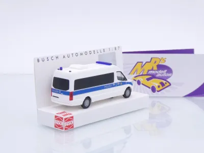 Preview: Busch 52638 # Mercedes-Benz Sprinter Bus lang " Polizei Berlin MKW " 1:87