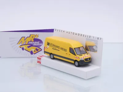 Busch 52641 # Mercedes-Benz Sprinter Kasten lang " Leonhard Weiss " 1:87