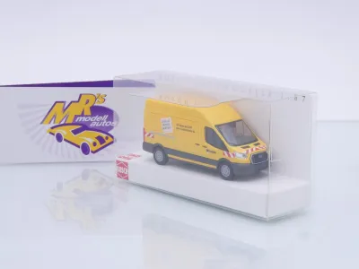 Preview: Busch 54516 # Ford Transit Custom Kasten " Leonhard Weiss - Bewerbung " 1:87