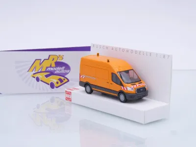 Busch 54515 # Ford Transit Custom Kasten " Kommunalorange " 1:87