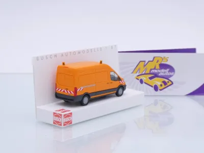 Preview: Busch 54515 # Ford Transit Custom Kasten " Kommunalorange " 1:87