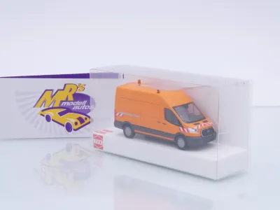 Preview: Busch 54515 # Ford Transit Custom Kasten " Kommunalorange " 1:87