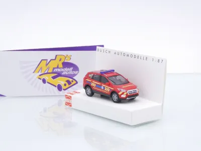 Busch 53535 # Ford Kuga Einsatzwagen " Werkfeuerwehr Chempark 112 " 1:87