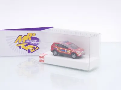 Preview: Busch 53535 # Ford Kuga Einsatzwagen " Werkfeuerwehr Chempark 112 " 1:87