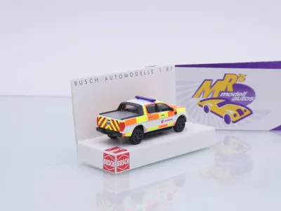 Preview: Busch 52848 # Ford Ranger Pickup Einsatzwagen " Johanniter Würzburg " 1:87