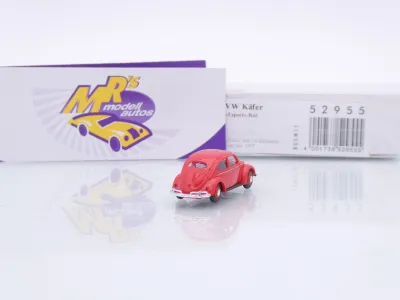 Preview: Busch 52955 # Volkswagen VW Käfer Export Baujahr 1949 " rot " 1:87