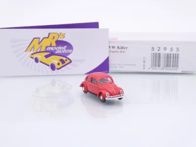 Preview: Busch 52955 # Volkswagen VW Käfer Export Baujahr 1949 " rot " 1:87