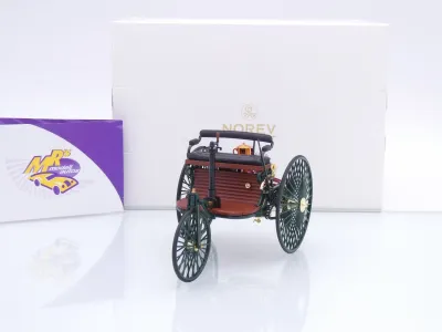 Norev 183701 # Benz Patent-Motorwagen Baujahr 1886 " dunkelgrün-braun " 1:18
