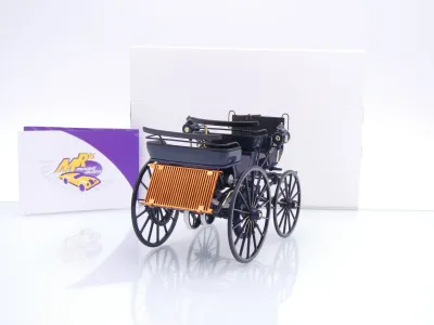 Preview: Norev 183700 # Daimler Motorkutsche Baujahr 1886 " dunkelblau " 1:18