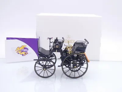 Preview: Norev 183700 # Daimler Motorkutsche Baujahr 1886 " dunkelblau " 1:18