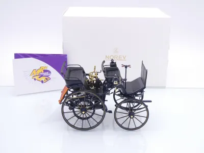 Preview: Norev 183700 # Daimler Motorkutsche Baujahr 1886 " dunkelblau " 1:18