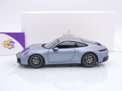 Preview: Norev 187170 # Porsche 911 (992) Carrera Coupe Baujahr 2024 " Polarsilbermetallic " 1:18
