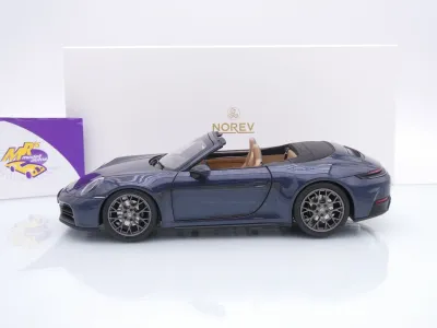 Preview: Norev 187180 # Porsche 911 (992) Carrera S Cabrio Bj. 2024 " Yachtingblaumetallic " 1:18