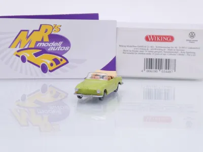 Wiking 0034 48 # VW Karmann Ghia Cabriolet Baujahr 1957-67 " Lindgrün " 1:87