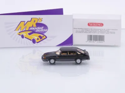 Preview: Wiking 0215 02 # Saab 900 Turbo Youngtimer Baujahr 1978-86 " schwarz " 1:87