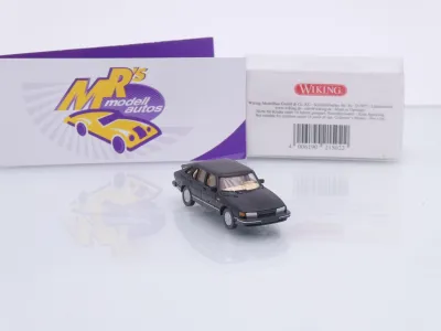 Preview: Wiking 0215 02 # Saab 900 Turbo Youngtimer Baujahr 1978-86 " schwarz " 1:87
