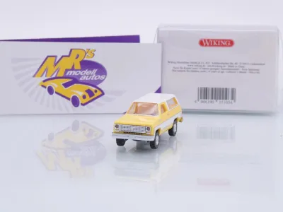 Wiking 0111 03 # Chevrolet K5 Blazer SUV Baujahr 1975-76 " gelb-silber " 1:87