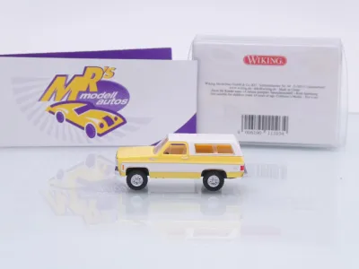 Preview: Wiking 0111 03 # Chevrolet K5 Blazer SUV Baujahr 1975-76 " gelb-silber " 1:87
