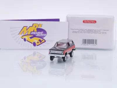 Wiking 0111 04 # Chevrolet K5 Blazer SUV Baujahr 1975-76 " schwarz-orange " 1:87