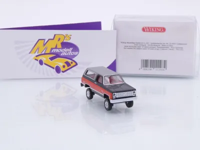 Preview: Wiking 0111 04 # Chevrolet K5 Blazer SUV Baujahr 1975-76 " schwarz-orange " 1:87