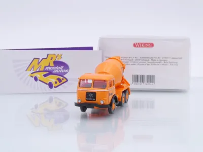 Wiking 0682 11 # Henschel Betonmischer Baujahr 1955-61 orange " Readymix " 1:87