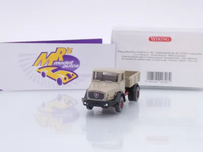 Wiking 0493 06 # Faun 2-achs Schwerlastzugmaschine Baujahr 1965-77 " graubeige " 1:87