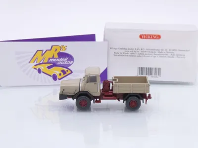 Preview: Wiking 0493 06 # Faun 2-achs Schwerlastzugmaschine Baujahr 1965-77 " graubeige " 1:87