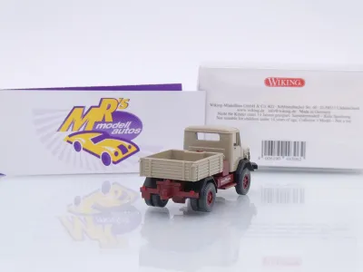 Preview: Wiking 0493 06 # Faun 2-achs Schwerlastzugmaschine Baujahr 1965-77 " graubeige " 1:87