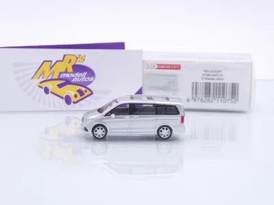 Preview: Micro City Herpa 87MC000076 # Mercedes-Benz V-Klasse Baujahr 2014-2019 " silbermetallic " 1:87