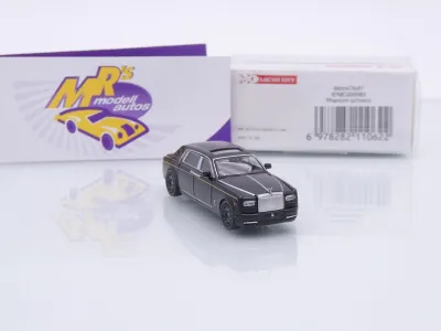 Preview: Micro City Herpa 87MC000063 # Rolls Royce Phantom VIII Baujahr 2018-22 " schwarz " 1:87