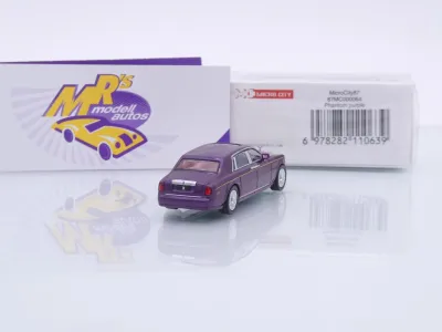 Preview: Micro City Herpa 87MC000064 # Rolls Royce Phantom VIII Baujahr 2018-22 " lila " 1:87