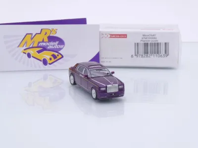 Preview: Micro City Herpa 87MC000064 # Rolls Royce Phantom VIII Baujahr 2018-22 " lila " 1:87
