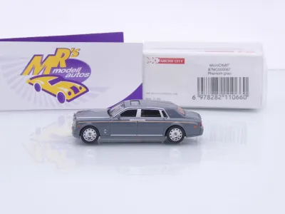 Preview: Micro City Herpa 87MC000067 # Rolls Royce Phantom VIII Baujahr 2018-22 " grau " 1:87